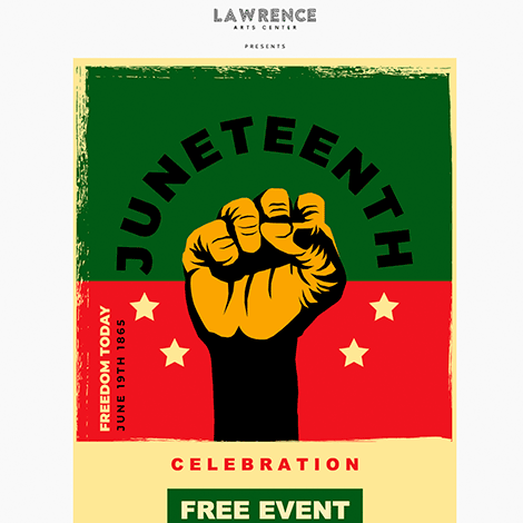 Raised Fist Juneteenth Event Invite